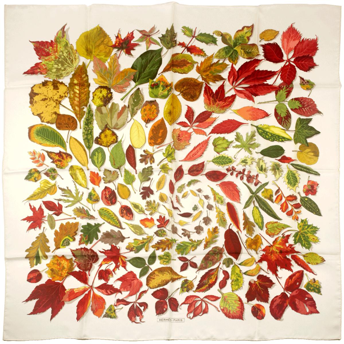 Hermes Scarf "Tourbillon" by Christiane Vauzelles 90cm Silk | Carre Foulard