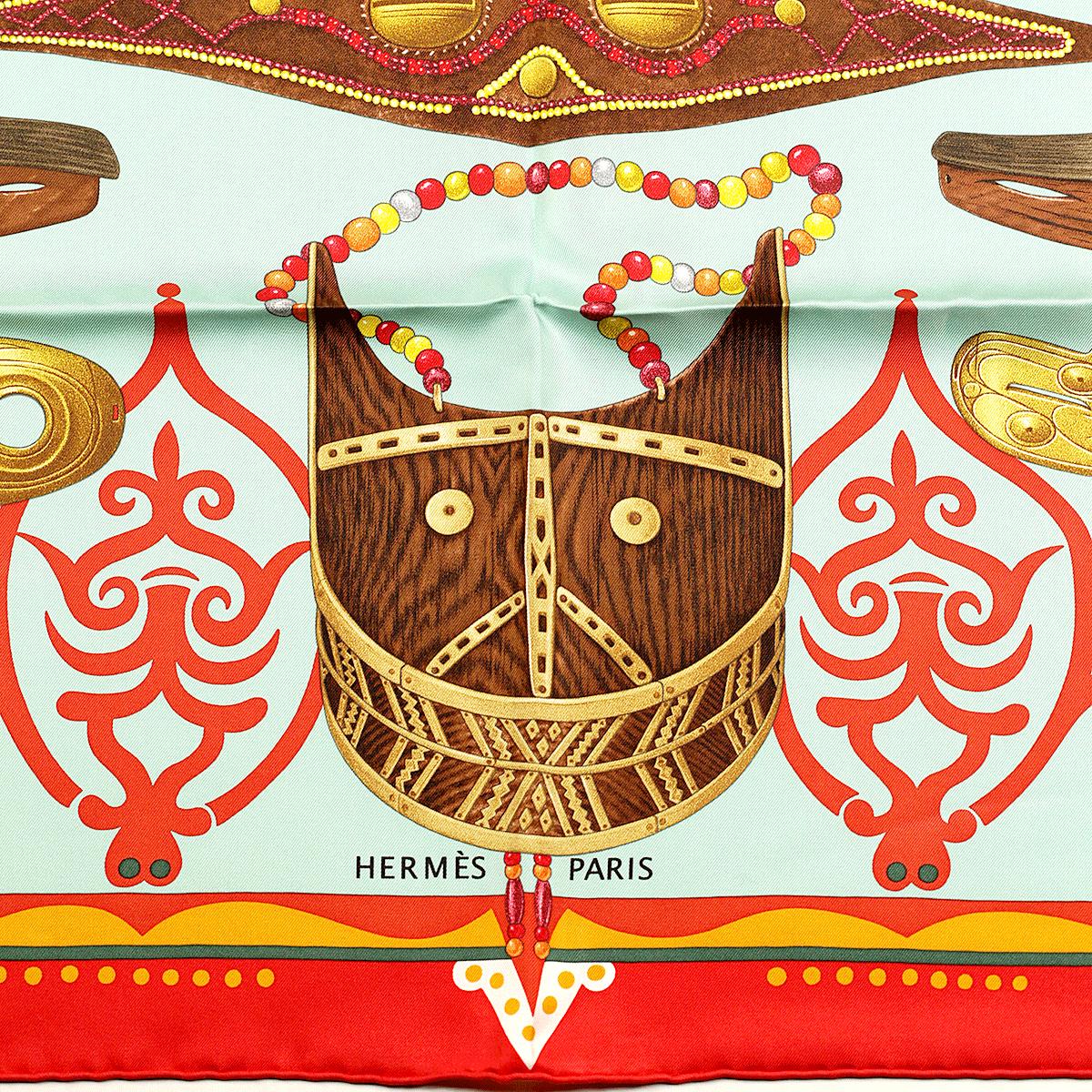 Hermes Scarf "Le Regard de l’Arctique" by Antoine Tzapoff 90cm Silk | Carre Foulard