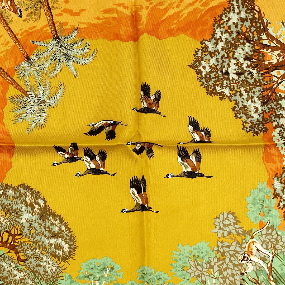 Hermes Scarf "Africa" by Robert Dallet 90cm Silk | Carre Foulard