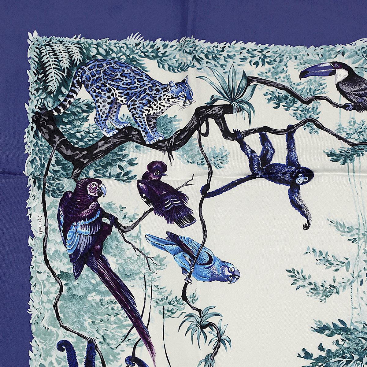 Hermes Scarf "Equateur" by Robert Dallet 90cm Silk | Wash Carre