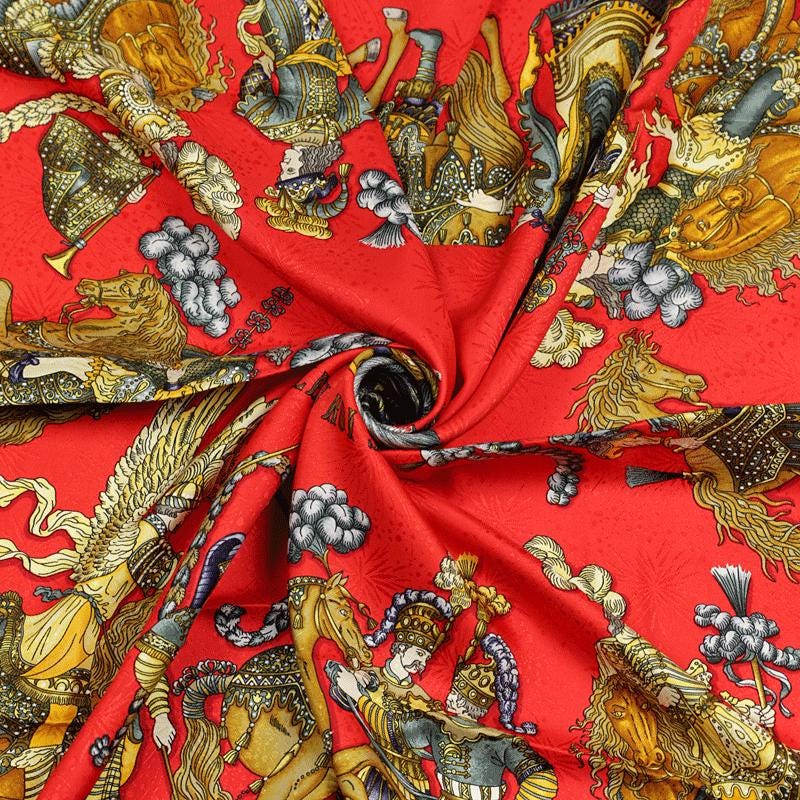 HERMES シルクスカーフ LES FÊTES DU ROI SOLEIL Vintage Hermés Les Fetes Du Roi Soleil Scarf – Recess