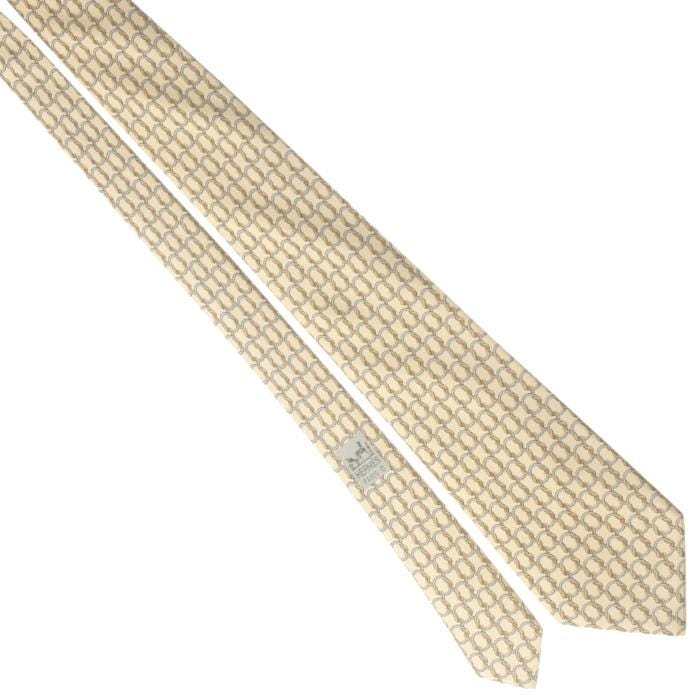 Hermes Men's Silk Tie Equestrian Geometric Pattern 7788 | Necktie Cravate