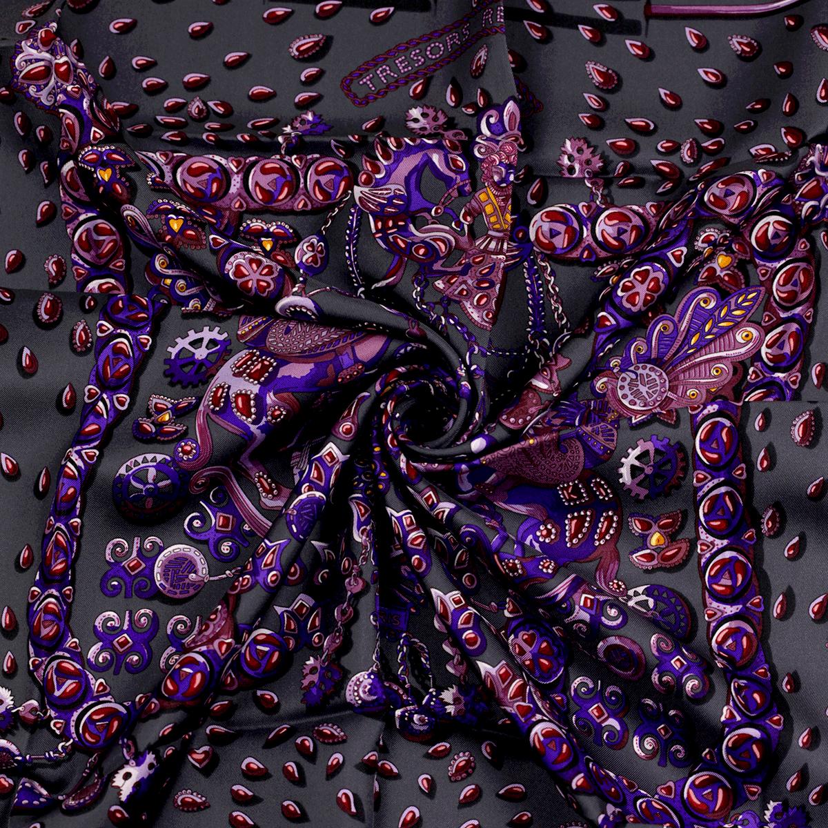 Hermes Scarf "Tresors Retrouves" by Annie Faivre 90cm Silk | Carre Foulard