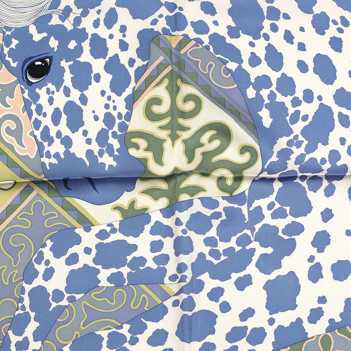 Hermes Scarf "Appaloosa des Steppes" by Alice Shirley 90cm Silk | Carre Foulard