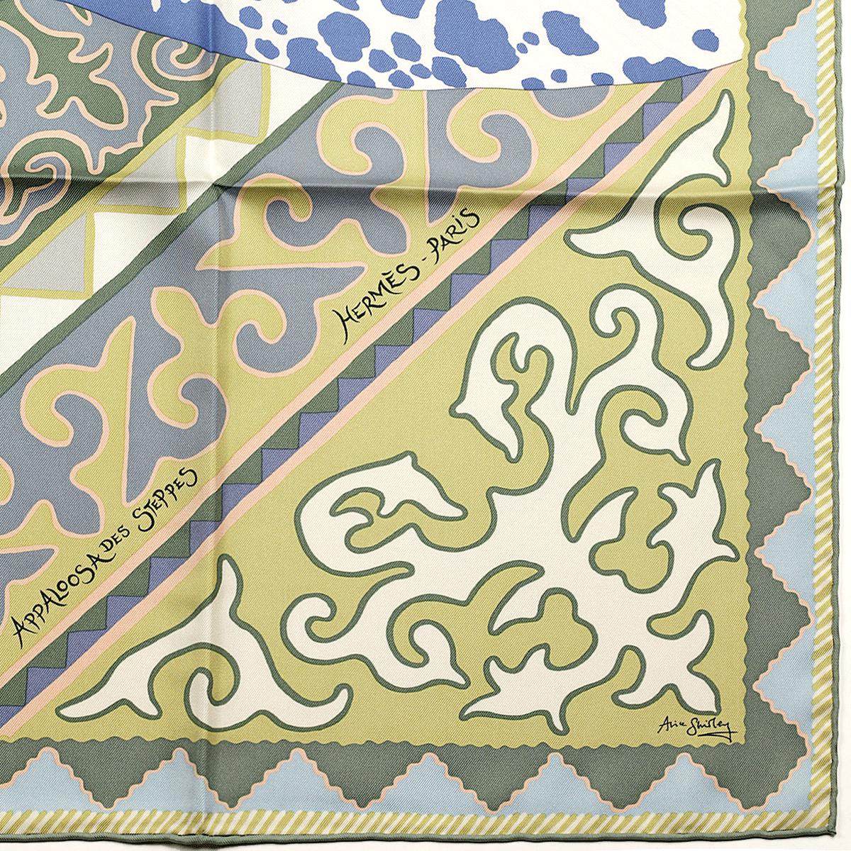 Hermes Scarf "Appaloosa des Steppes" by Alice Shirley 90cm Silk | Carre Foulard