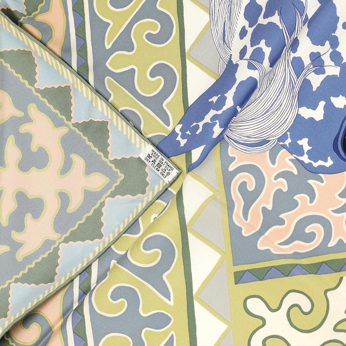 Hermes Scarf "Appaloosa des Steppes" by Alice Shirley 90cm Silk | Carre Foulard