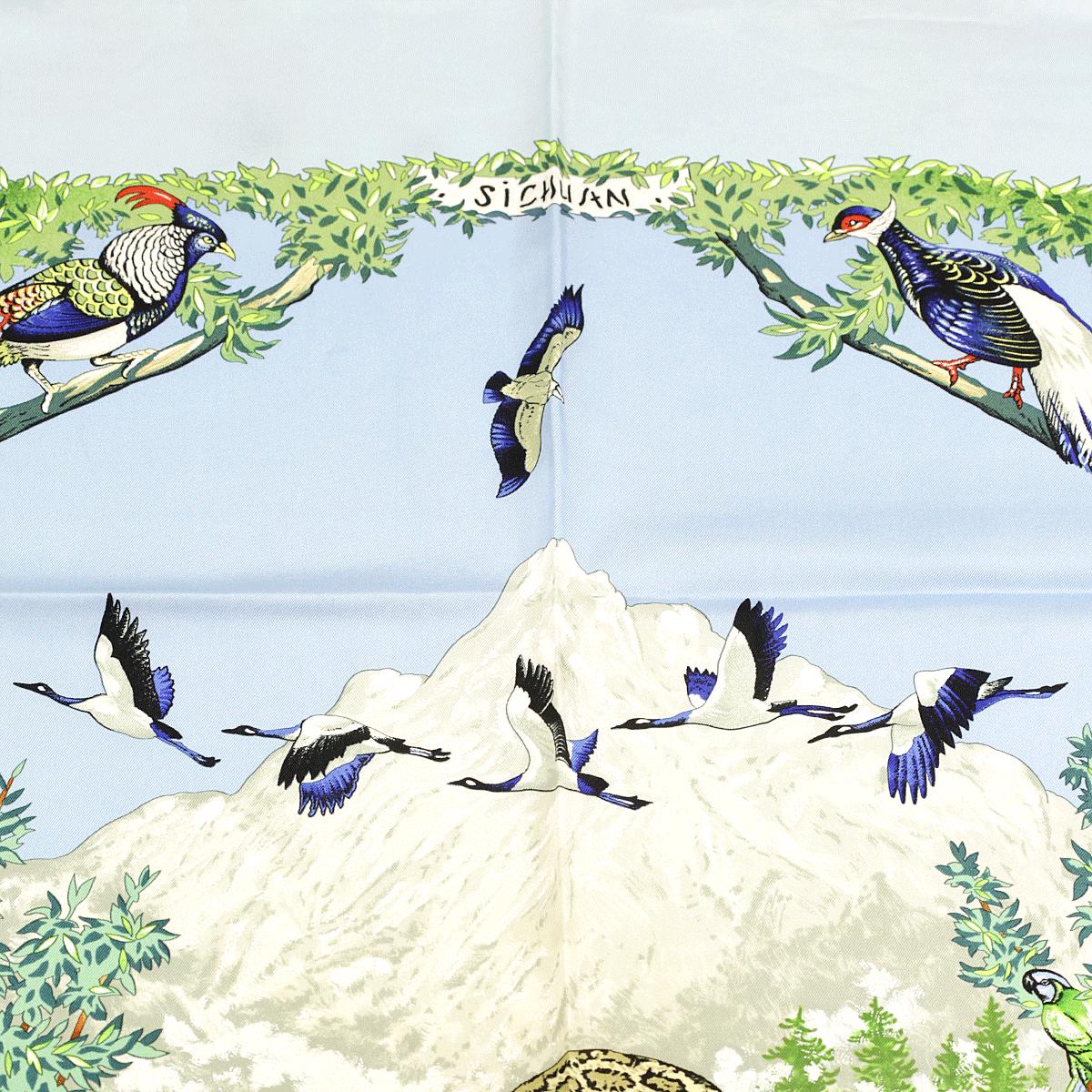 Hermes Scarf "Sichuan" by Robert Dallet 90cm Silk