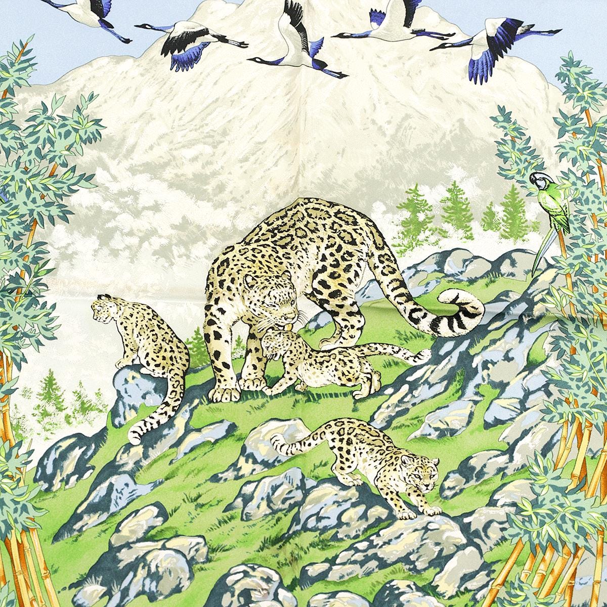 Hermes Scarf "Sichuan" by Robert Dallet 90cm Silk