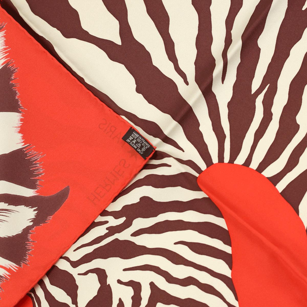 Hermes Scarf "Zebra Pegasus" by Alice Shirley 90cm Silk