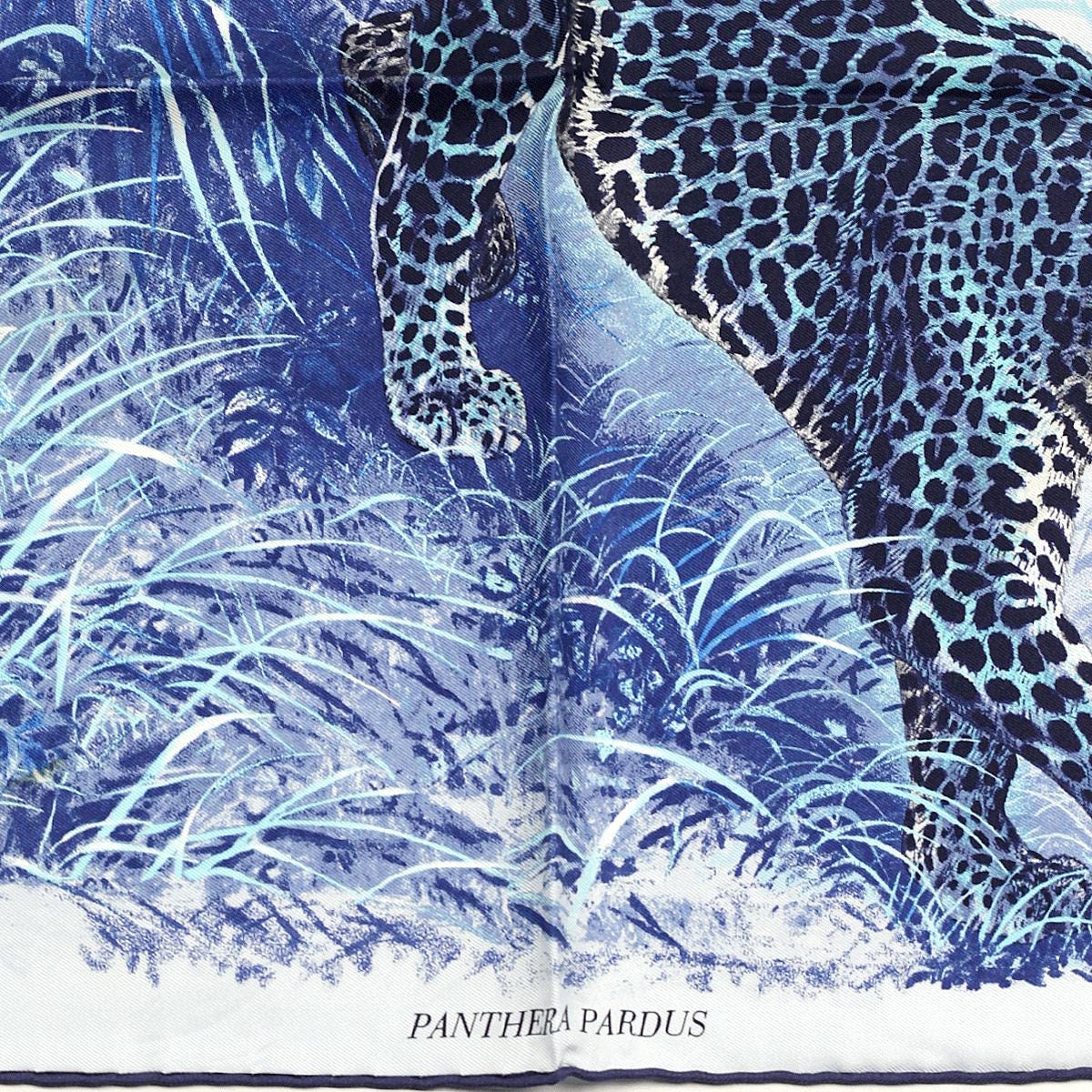 Hermes Scarf 45cm "Pathera Pardus" by Robert Dallet Silk Gavroche