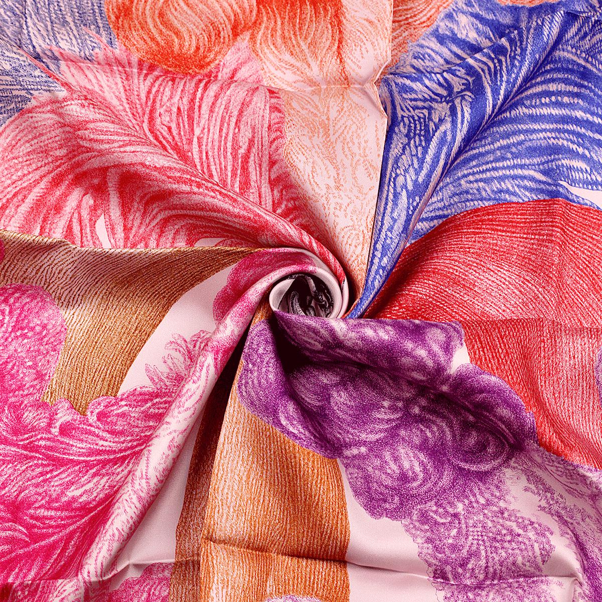 Hermes Scarf "Plumets et Panaches" by Florence Manlik 90cm Silk | Carre Foulard