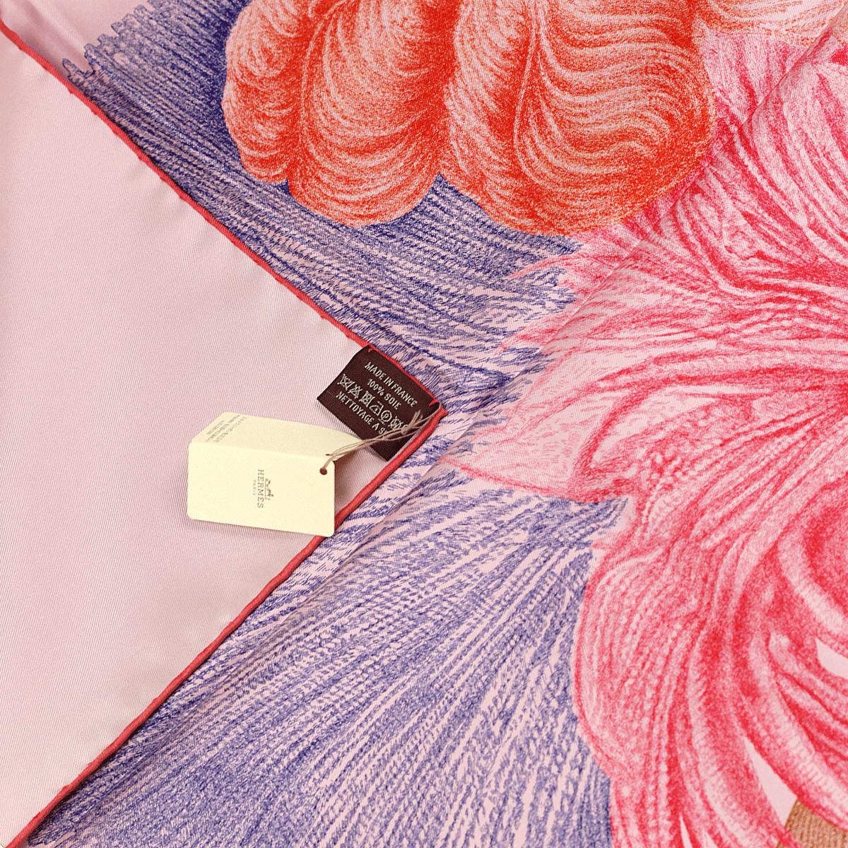 Hermes Scarf "Plumets et Panaches" by Florence Manlik 90cm Silk | Carre Foulard