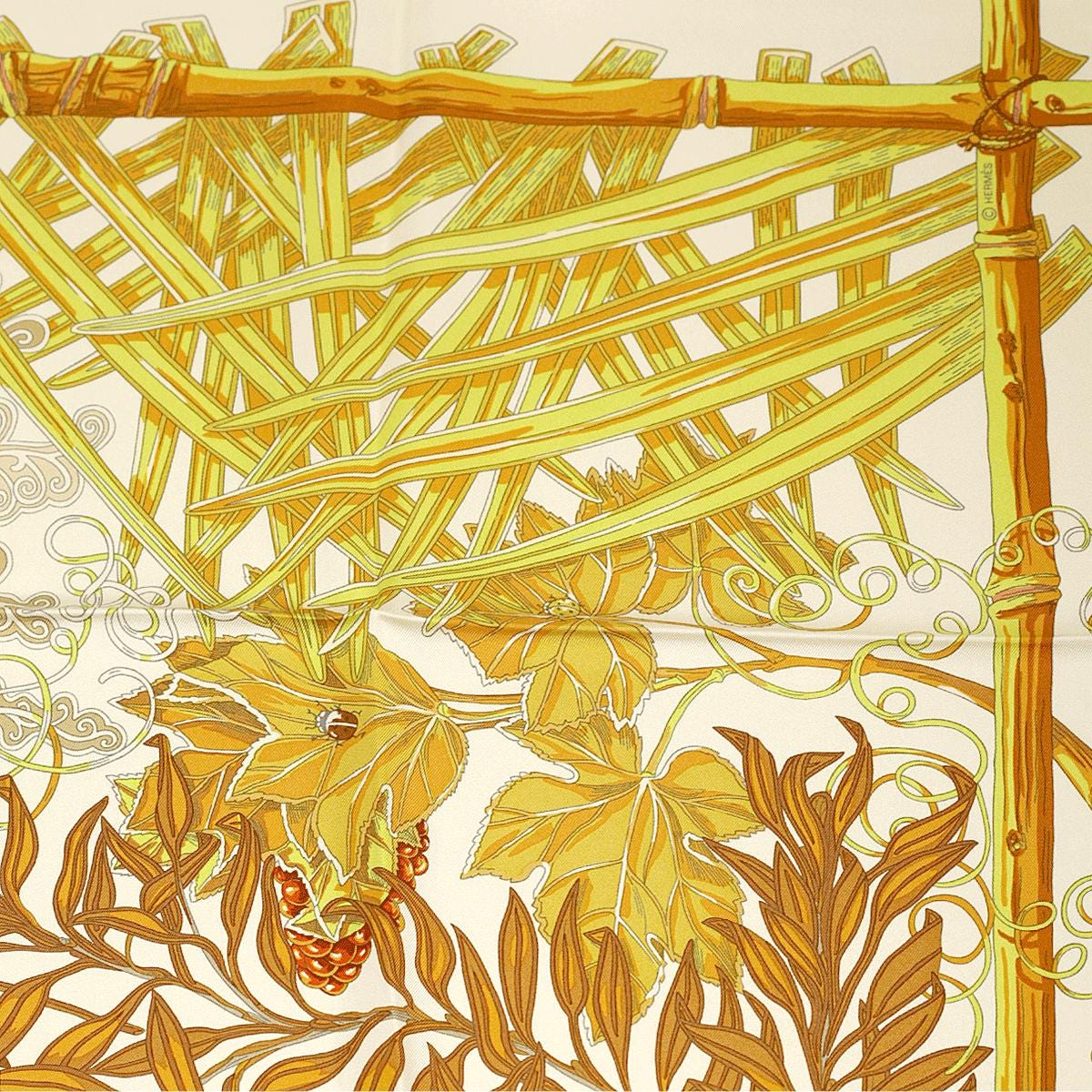 Hermes Scarf "Mythes et Metamorphoses" by Annie Faivre 90cm Silk | Carre Foulard