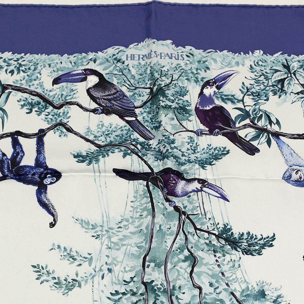 Hermes Scarf "Equateur" by Robert Dallet 90cm Silk | Wash Carre