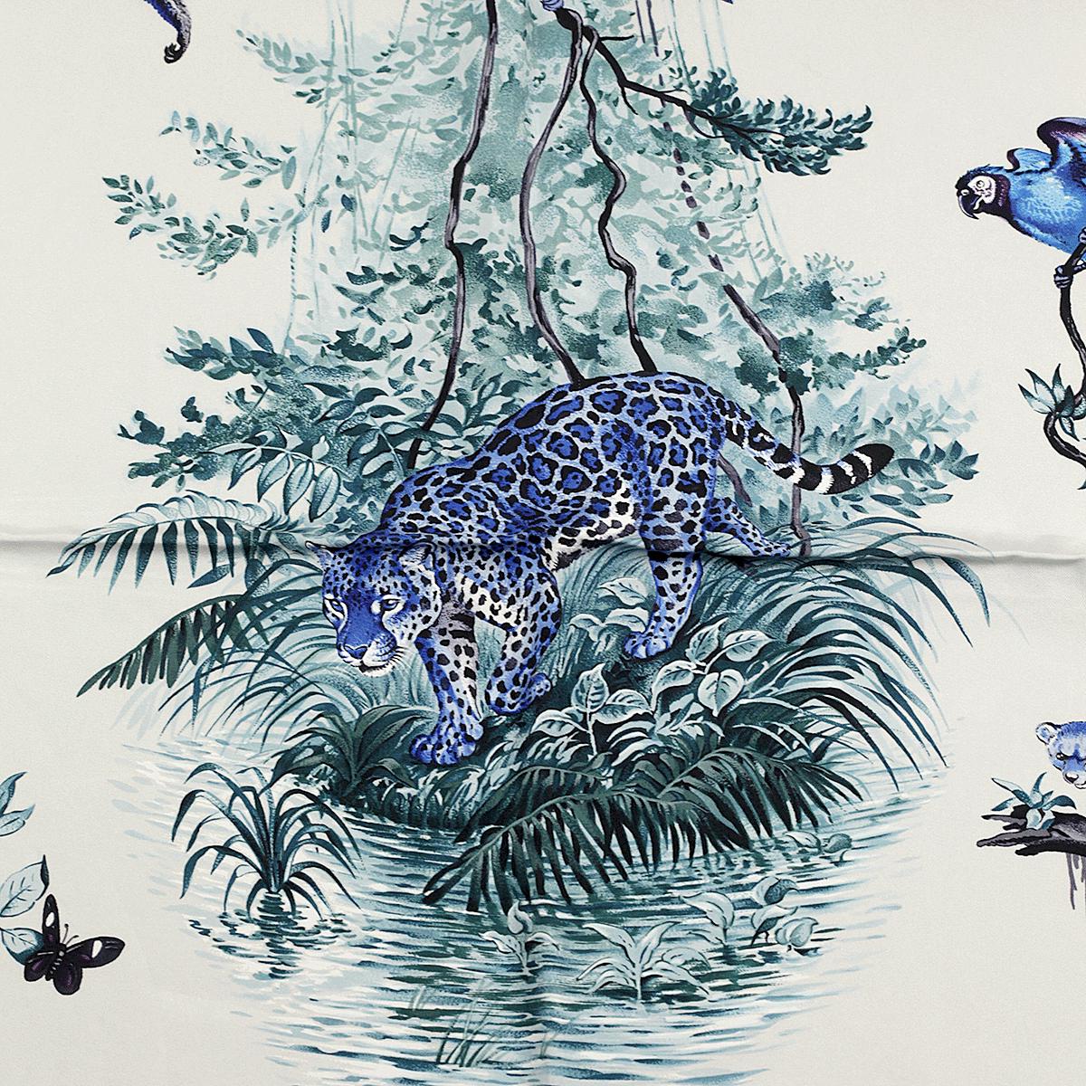 Hermes Scarf "Equateur" by Robert Dallet 90cm Silk | Wash Carre