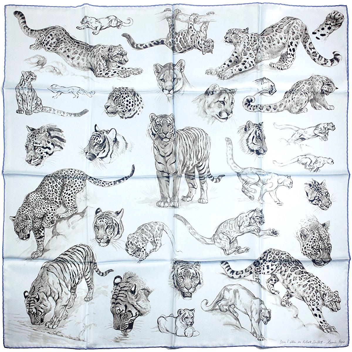 Hermes Scarf "Dans l'Atelier de Robert Dallet" by Robert Dallet 90cm Silk | Carre Foulard