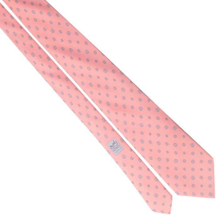 Hermes Men's Silk Tie H Pattern 5361 | Necktie Cravate