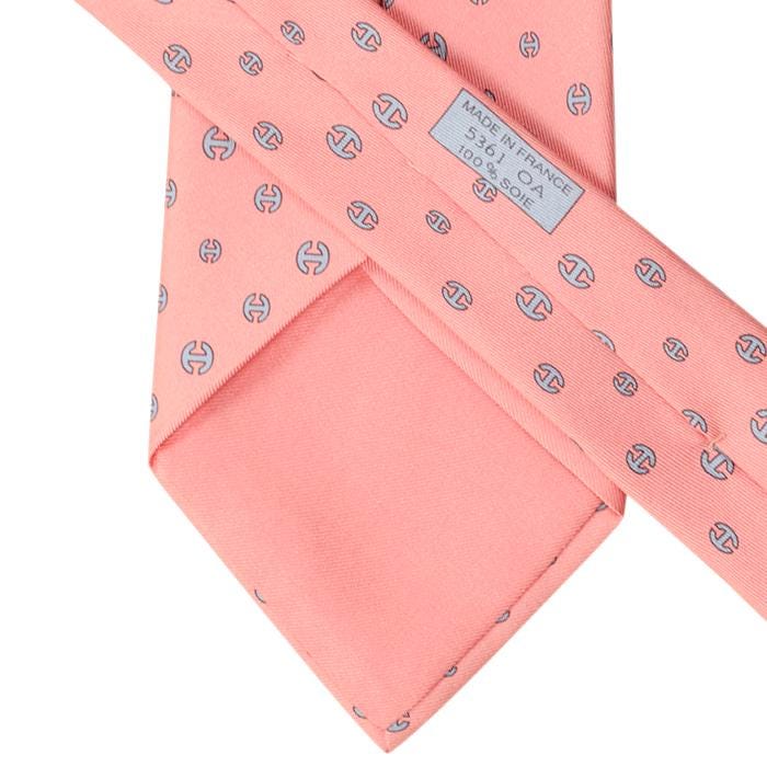 Hermes Men's Silk Tie H Pattern 5361 | Necktie Cravate