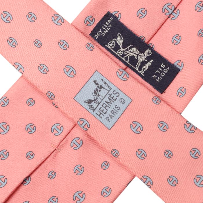Hermes Men's Silk Tie H Pattern 5361 | Necktie Cravate
