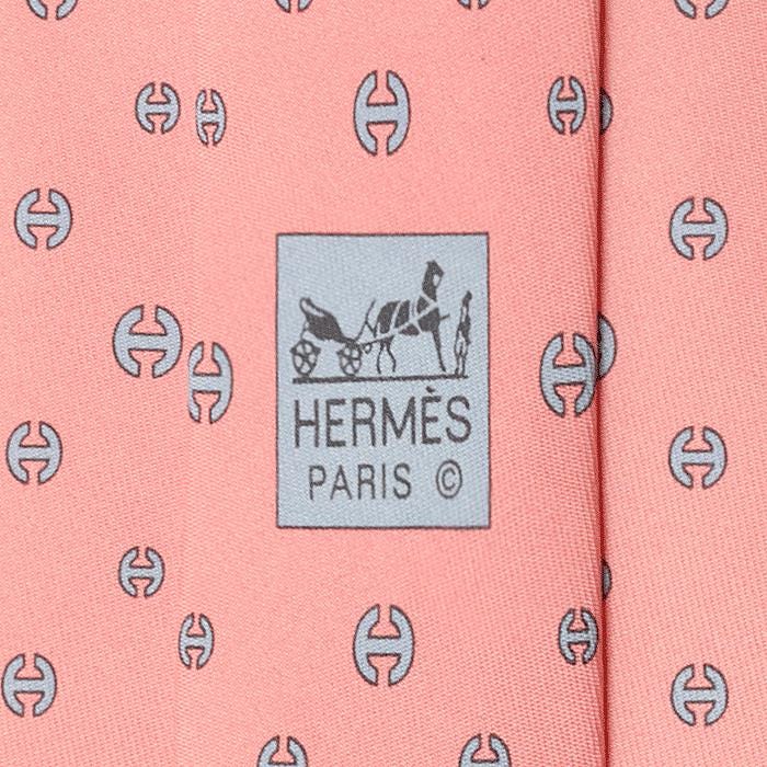 Hermes Men's Silk Tie H Pattern 5361 | Necktie Cravate