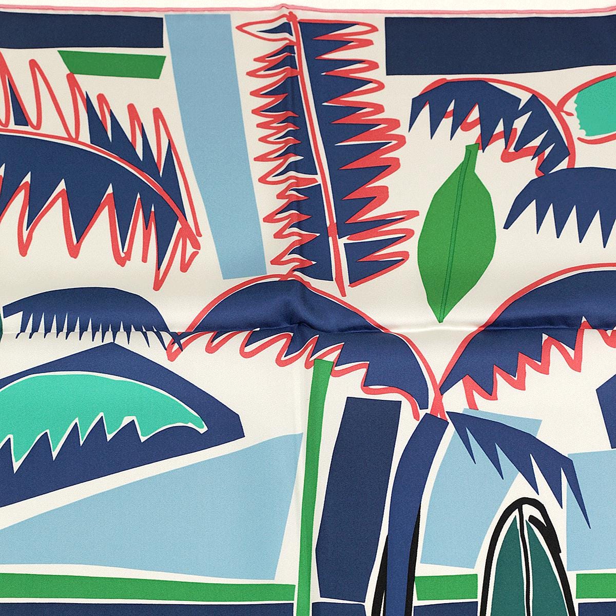 Hermes Scarf "Sea, Surf and Fun" by Felipe Jardim 90cm Silk | Carre Foulard