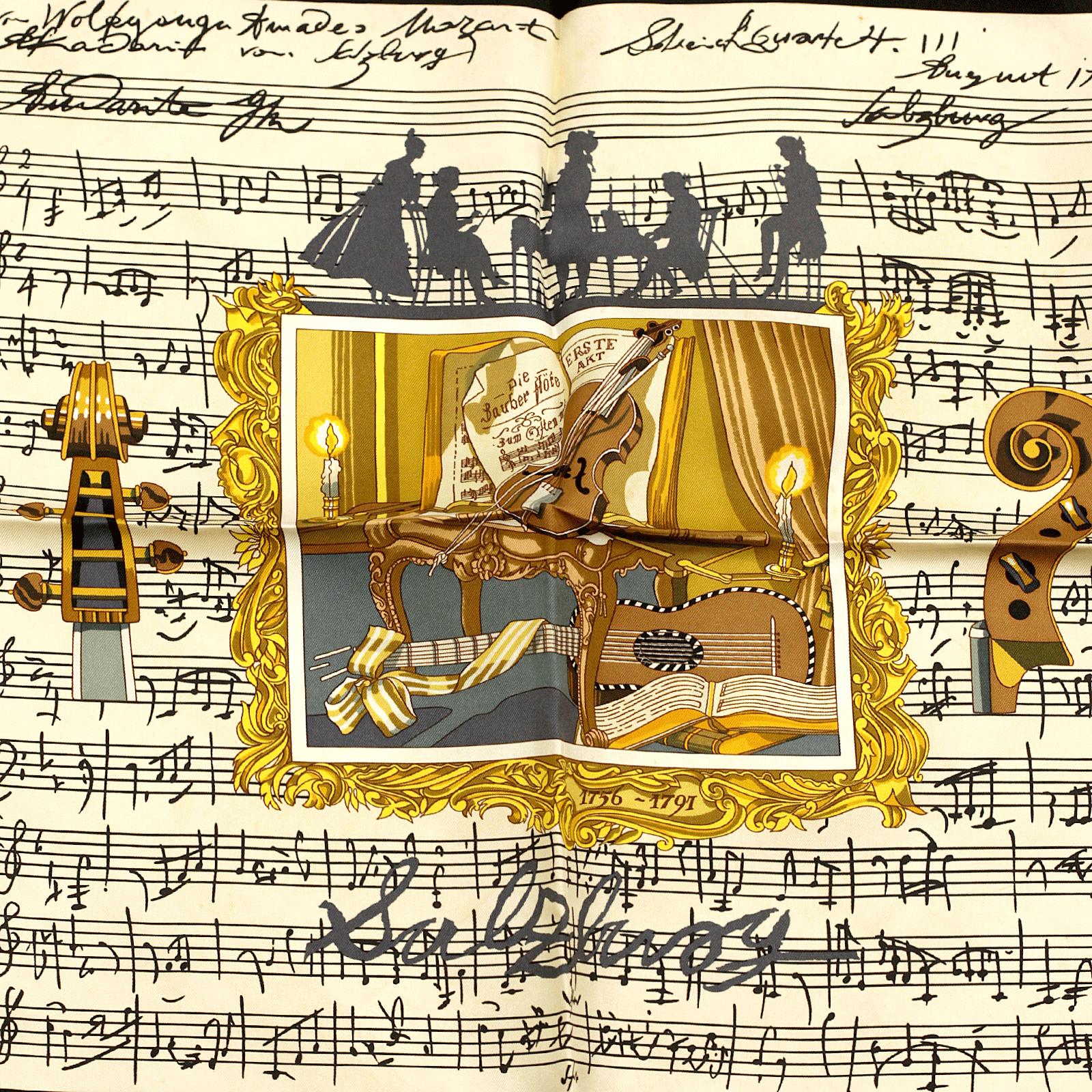 Hermes Scarf "Salzburg" by Loic Dubigeon 90cm Silk | Carre Foulard