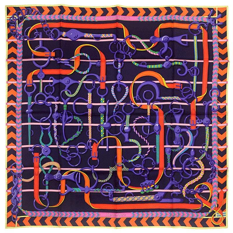 Hermes Scarf "Panoplie Equestre" by Virginie Jamin 90cm Silk | Foulard Carre