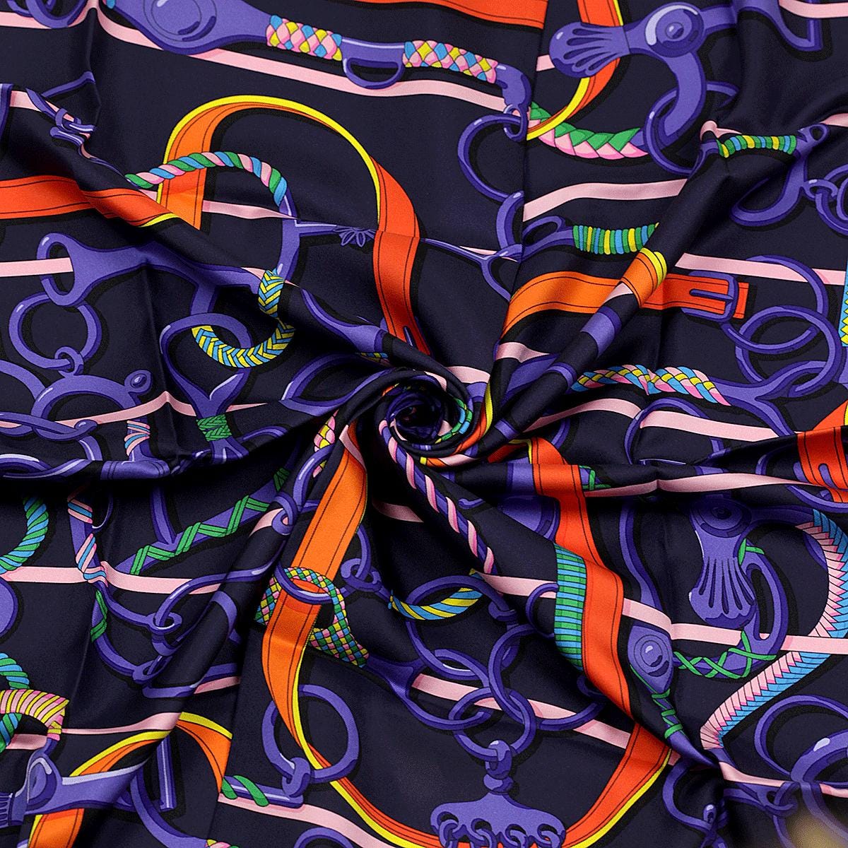 Hermes Scarf "Panoplie Equestre" by Virginie Jamin 90cm Silk | Foulard Carre