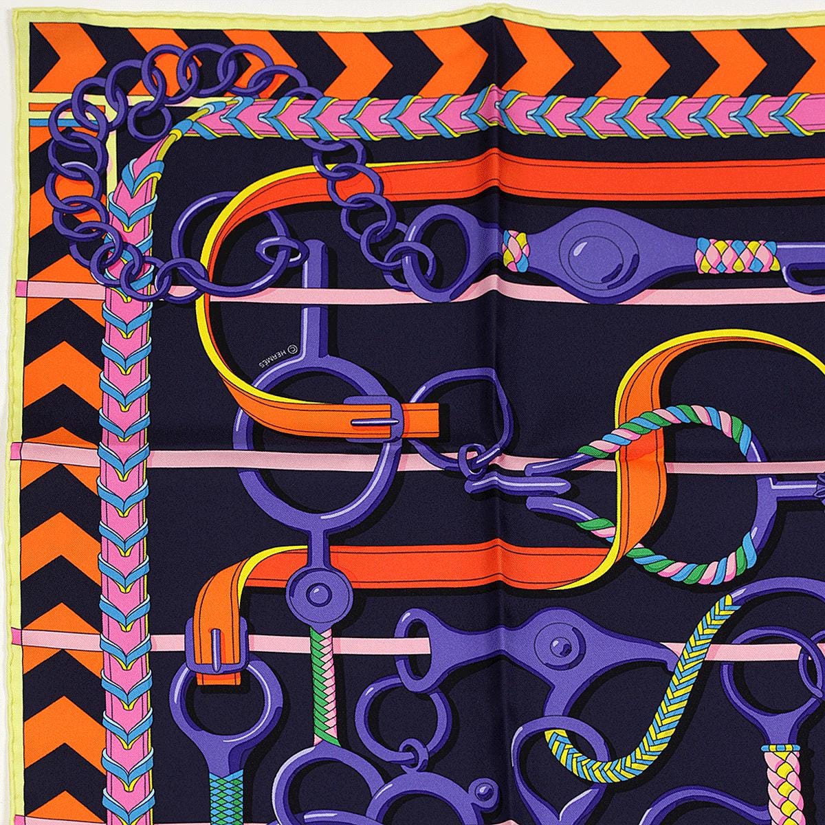 Hermes Scarf "Panoplie Equestre" by Virginie Jamin 90cm Silk | Foulard Carre