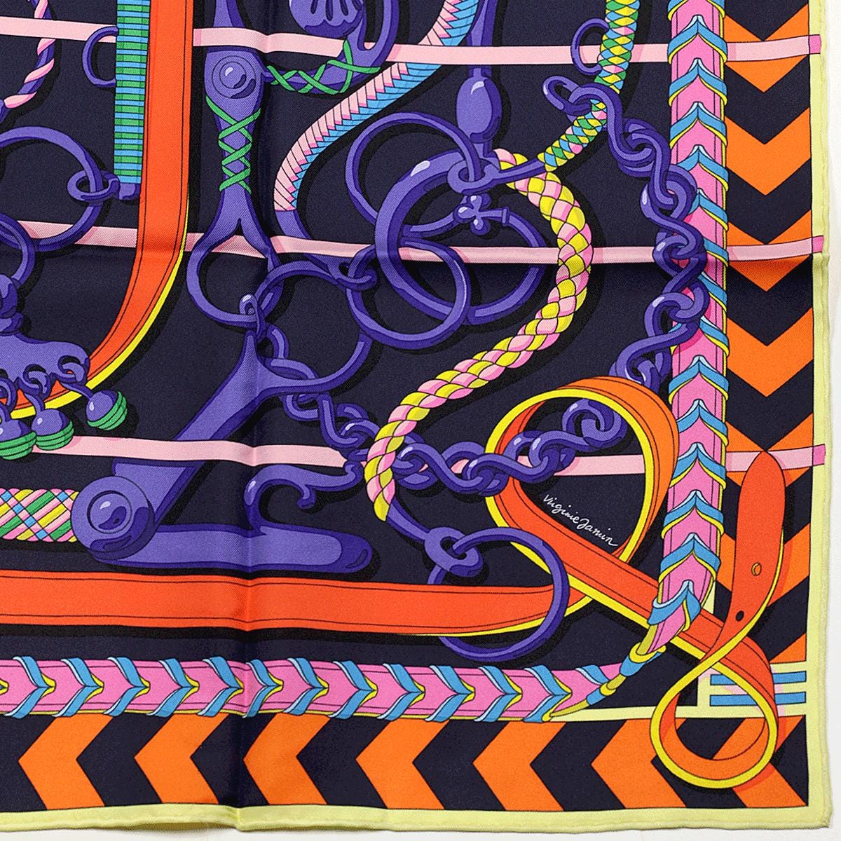 Hermes Scarf "Panoplie Equestre" by Virginie Jamin 90cm Silk | Foulard Carre