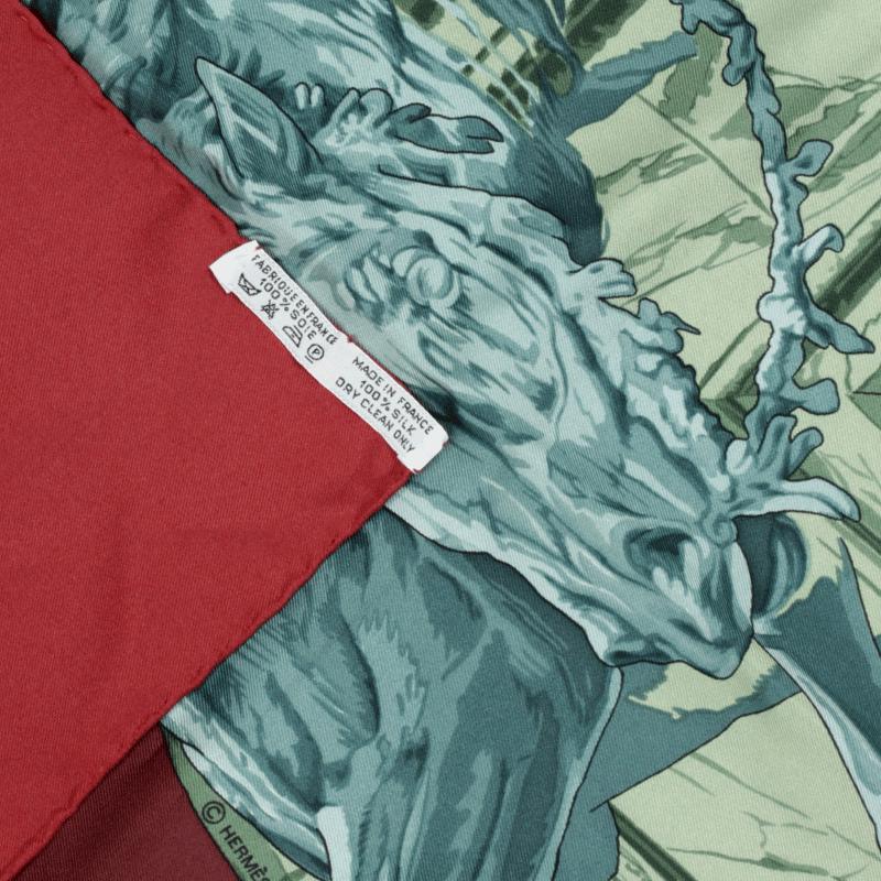 Hermes Scarf "La Fontaine de Bartholdi" by Vladimir Rybaltchenko 90cm Silk | Carre Foulard