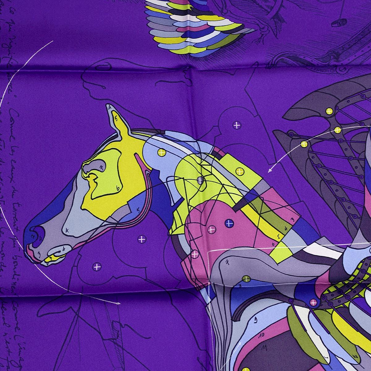 Hermes Scarf "Le Pegase d'Hermes" by Christian Renonciat 90cm Silk | Carre Foulard