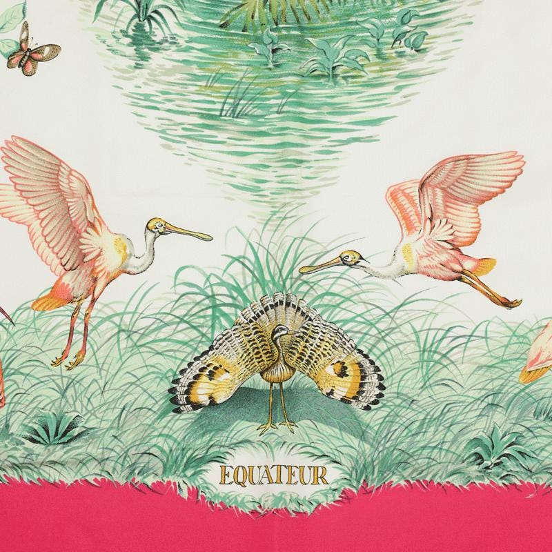 Hermes Scarf "Equateur" by Robert Dallet 90cm Silk | Wash Carre