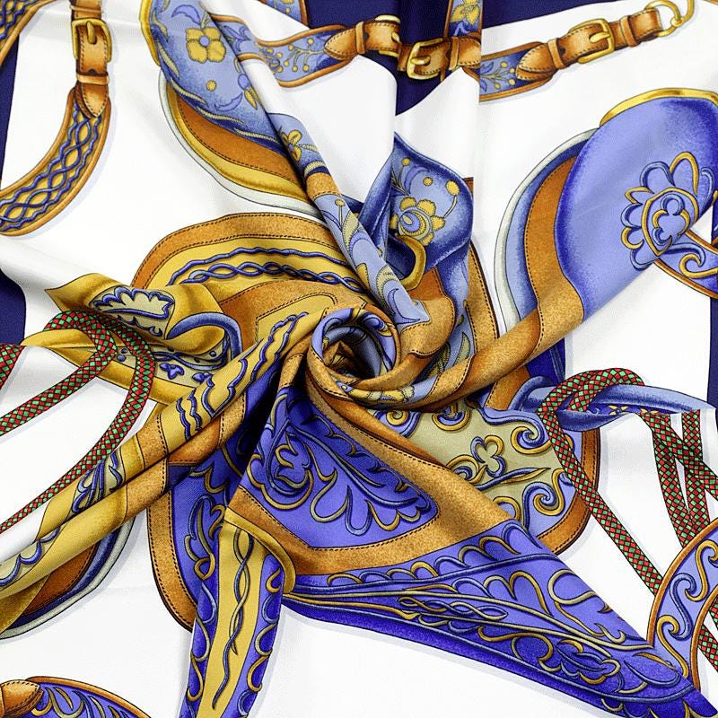 Hermes Scarf "Festival" by Henri d'Origny 90cm Silk | Carre Foulard