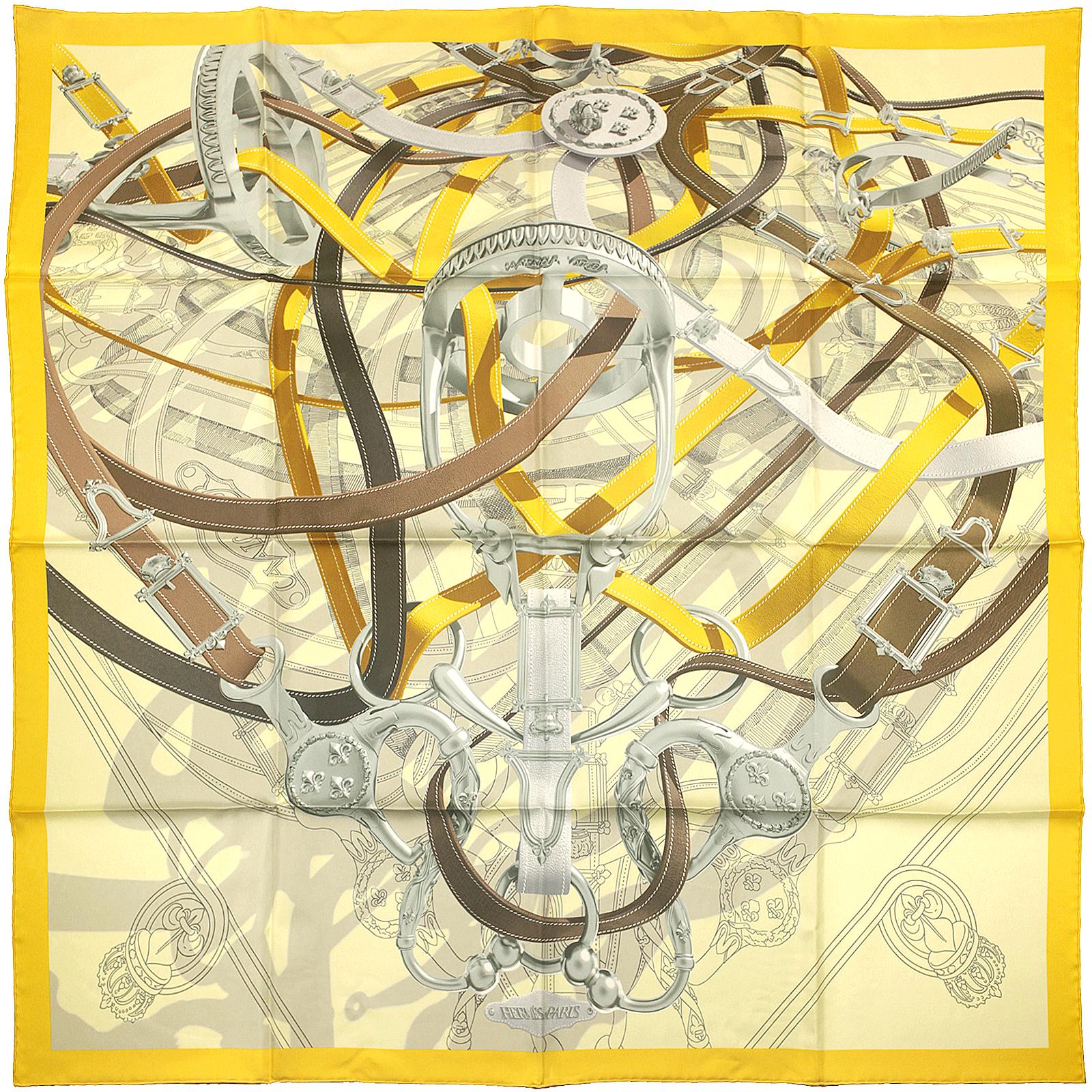 Hermes Scarf "Cavalcadour Voltigeur" by Henri d'Origny 90cm Silk | Carre Foulard NIB