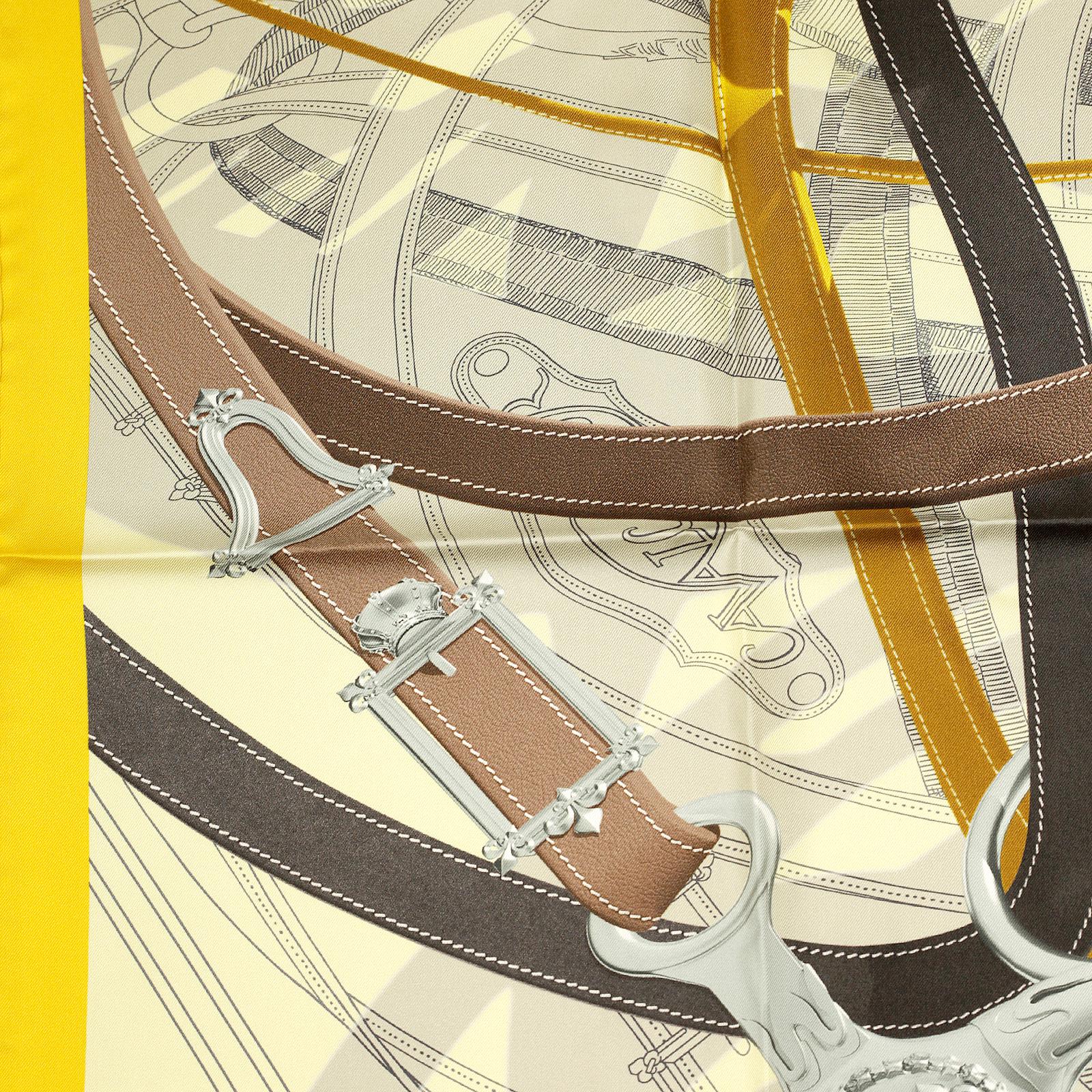Hermes Scarf "Cavalcadour Voltigeur" by Henri d'Origny 90cm Silk | Carre Foulard NIB