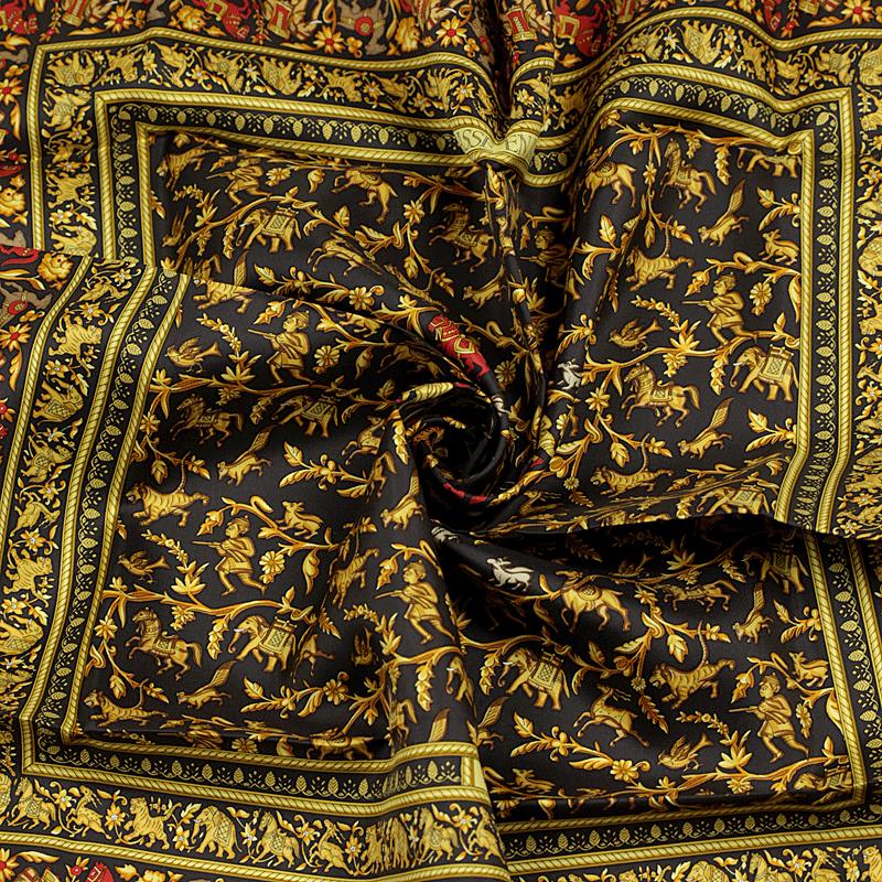 Hermes Scarf "Chasse en Inde" by Michel Duchene 90cm Silk | Carre Foulard