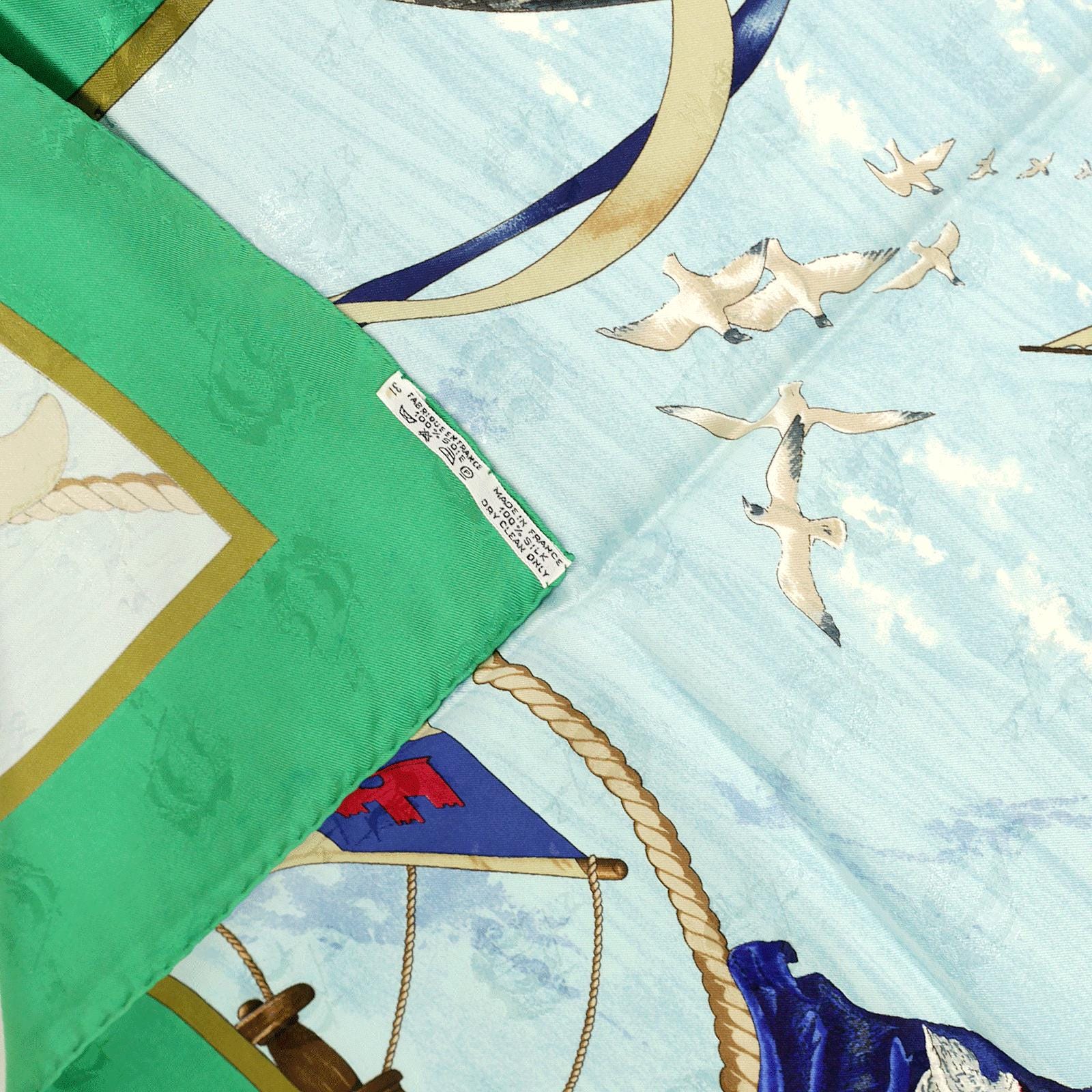 Hermes Scarf "Christophe Colomb Decouvre L'Amerique" by Carl De Parcevaux 90cm Silk | Carre Foulard