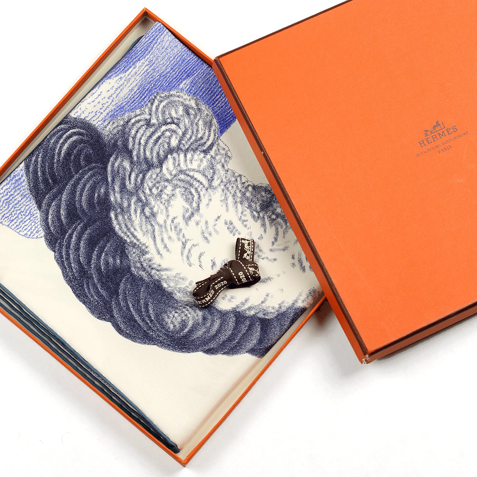 Hermes Scarf "Plumets et Panaches" by Florence Manlik 90cm Silk | Carre Foulard