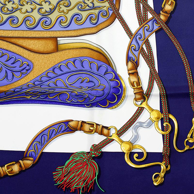 Hermes Scarf "Festival" by Henri d'Origny 90cm Silk | Carre Foulard