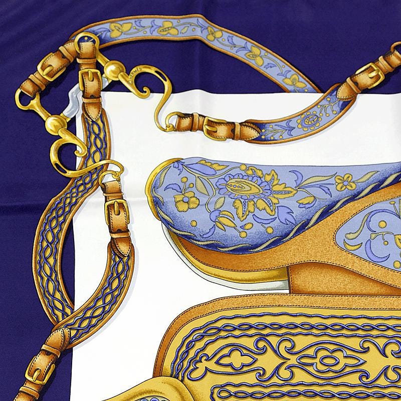 Hermes Scarf "Festival" by Henri d'Origny 90cm Silk | Carre Foulard