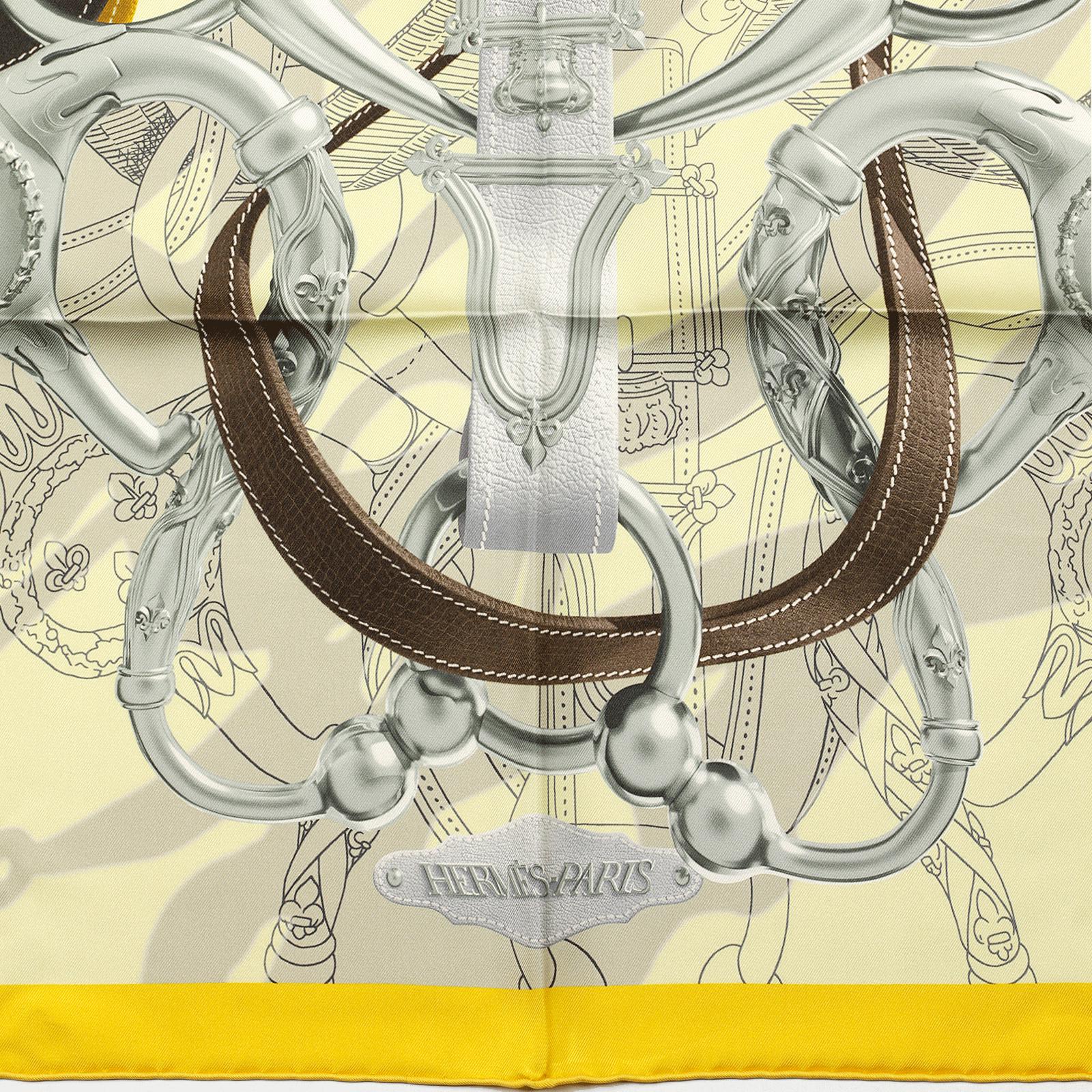 Hermes Scarf "Cavalcadour Voltigeur" by Henri d'Origny 90cm Silk | Carre Foulard NIB