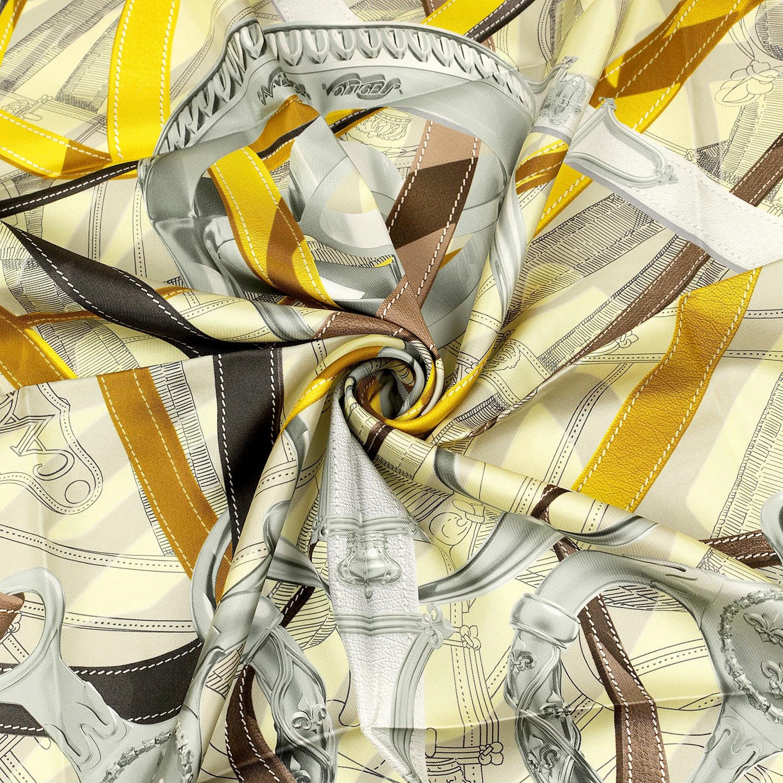 Hermes Scarf "Cavalcadour Voltigeur" by Henri d'Origny 90cm Silk | Carre Foulard NIB