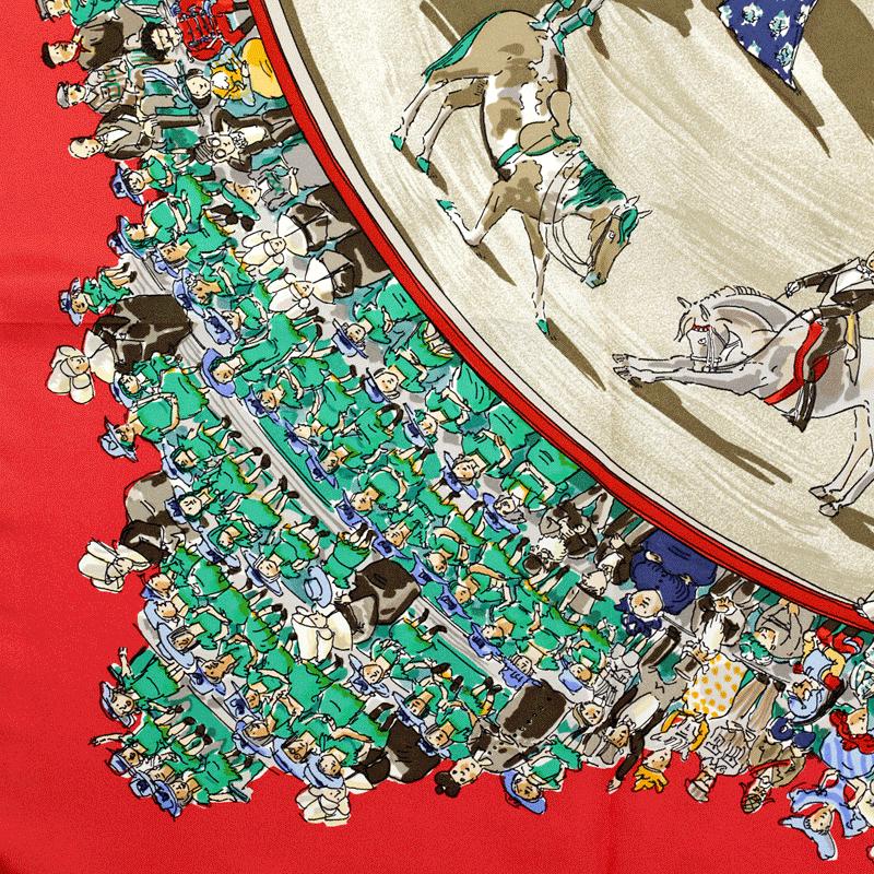 Hermes Scarf "Cirque Molier" by Philippe Dumas 90cm Silk | Carre Foulard