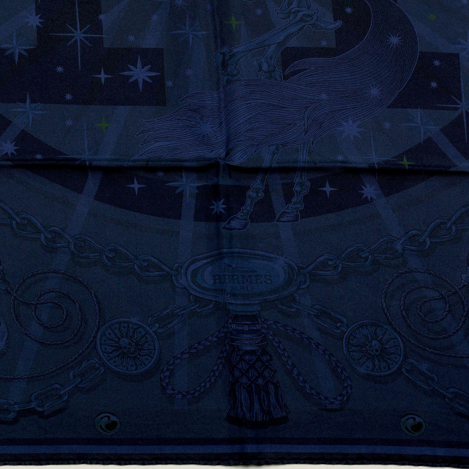 Hermes Scarf "C'est la Fete" by Daiske Nomura 90cm Silk Dip Dye Carre