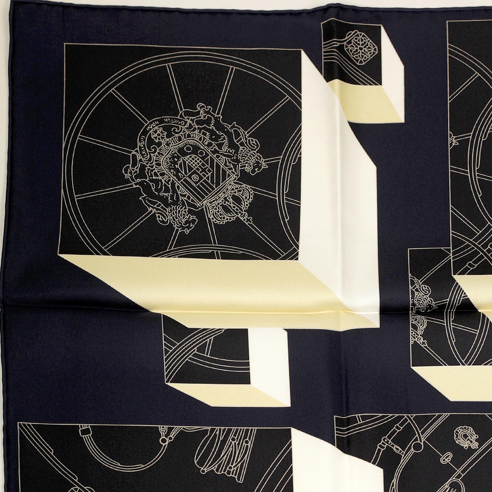 HERMÈS SPRINGS SPRINGS シルクスカーフ 90cm Hermes Scarf 