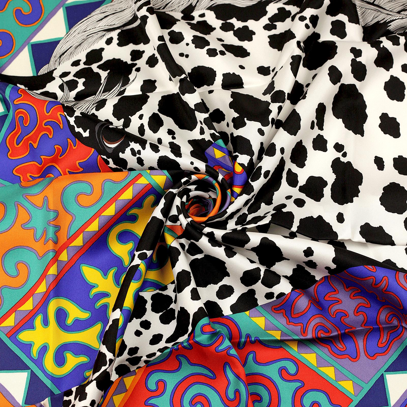 Hermes Scarf "Appaloosa des Steppes" by Alice Shirley 90cm Silk | Carre Foulard