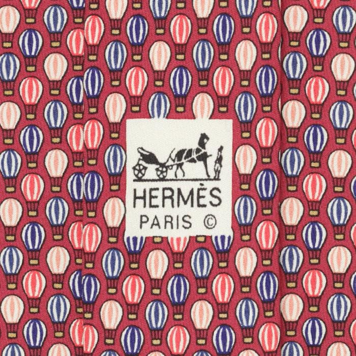 Hermes Men's Silk Tie Hot Air Balloons Pattern 7910 | Necktie Cravate
