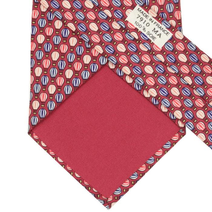 Hermes Men's Silk Tie Hot Air Balloons Pattern 7910 | Necktie Cravate