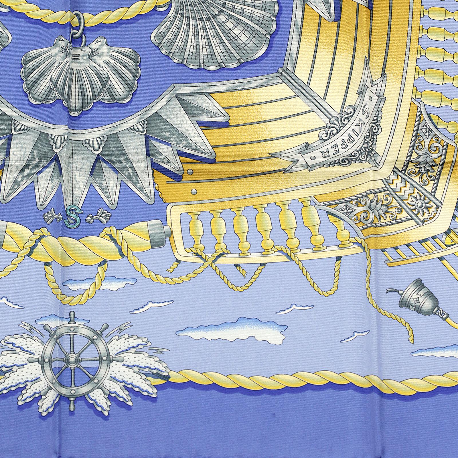 Hermes Scarf "Railing" by Joachim Metz 90cm Silk | Carre Foulard